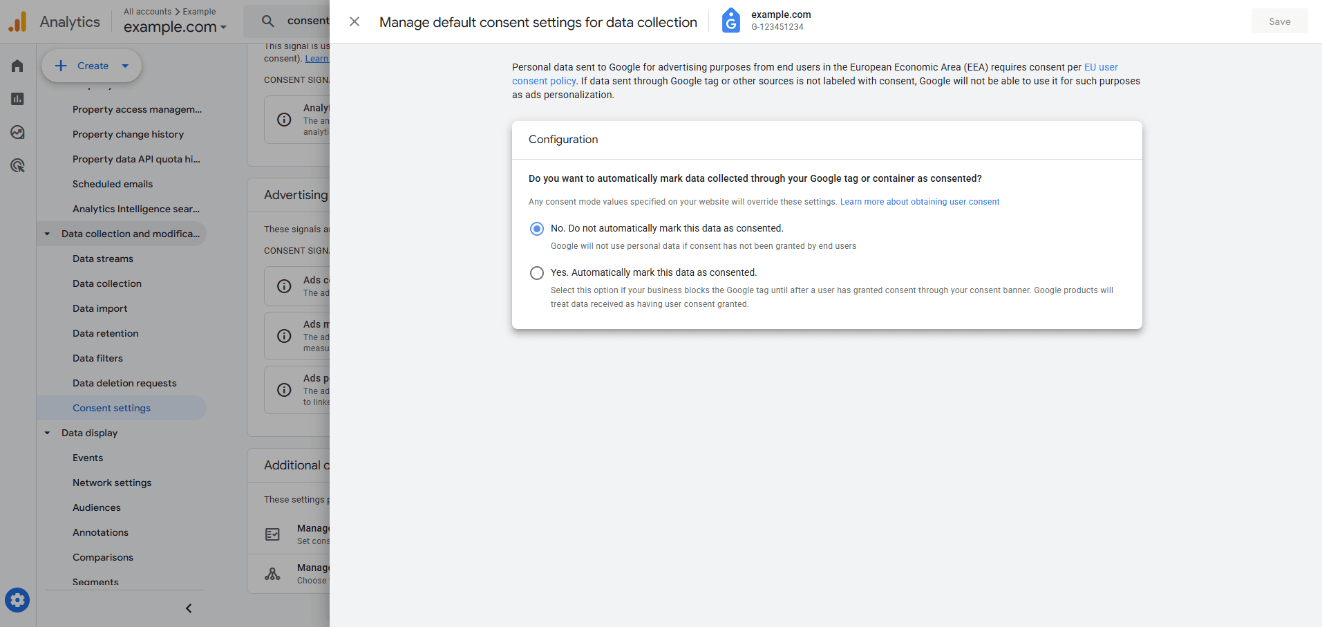 GA4 - In Tag Settings