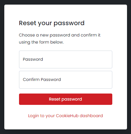 Reset password