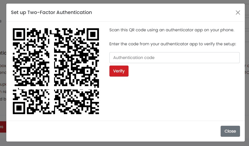Enable two-factor authentication
